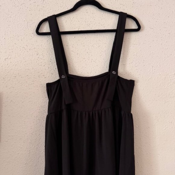 Top negro básico (Black wide-strap top, soft and versatile) - Picture 4 of 5